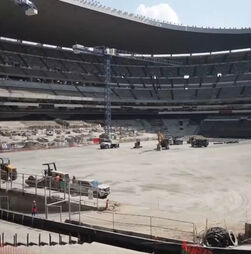 Estádio Azteca passa por obras de renovação para o Mundial de 2026 