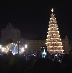 Lisboa dá início à época festiva com a cerimónia de iluminação das luzes de Natal