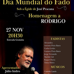 DIA MUNDIAL DO FADO - HOMENAGEM A RODRIGO