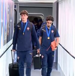 'Esperamos uma receção muito positiva': Seleção Nacional sub-17 fala à chegada a Portugal após vencer Mundial