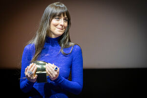 Dakota Johnson, no Festival de Cinema de Zurique, onde recebeu o Golden Eye Award