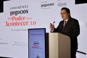 Joaquim Miranda Sarmento discursa na Conferência Negócios #oPoder de Fazer Acontecer 3.0