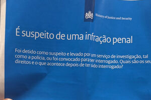 Ministério da Justiça informa sobre direitos de suspeitos em processos criminais
