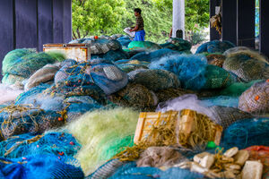 Redes de pesca protegem a Ucrânia contra drones