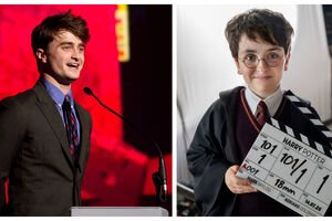 Daniel Radcliffe (à esquerda) ficou célebre por interpretar, no cinema, uma personagem que será agora encarnada pelo jovem Dominic McLaughlin, na televisão