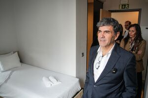 Marco Almeida numa ação já como presidente da câmara de Sintra