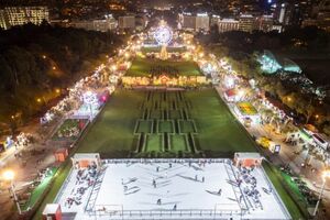 Wonderland Lisboa oferece diversão com pista de gelo e iluminação festiva