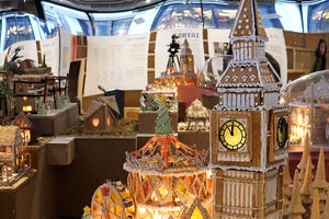 Cidade em gengibre ganha vida em Londres com recriação doce de monumentos icónicos   