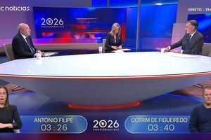 João Cotrim de Figueiredo e António Filipe no décimo debate presidencial
