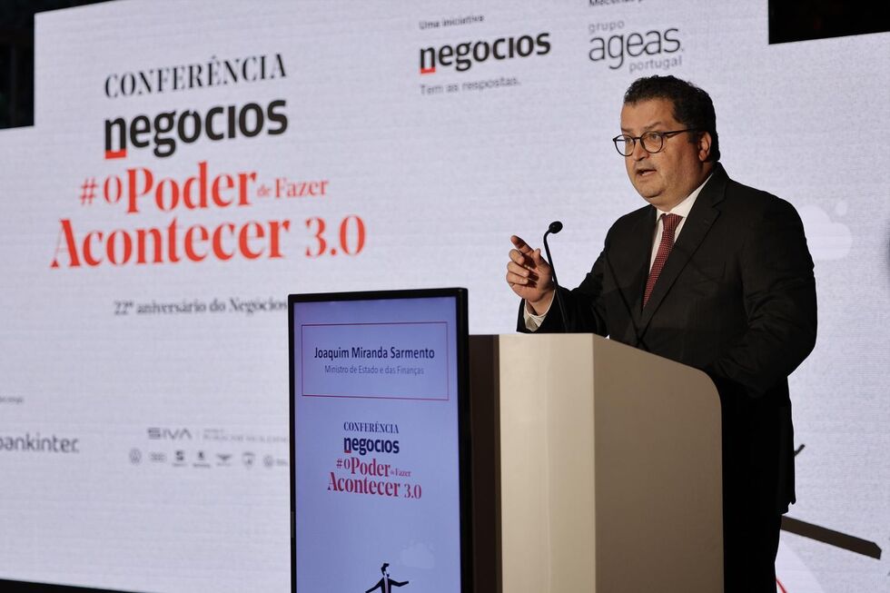 Joaquim Miranda Sarmento discursa na Conferência Negócios #oPoder de Fazer Acontecer 3.0