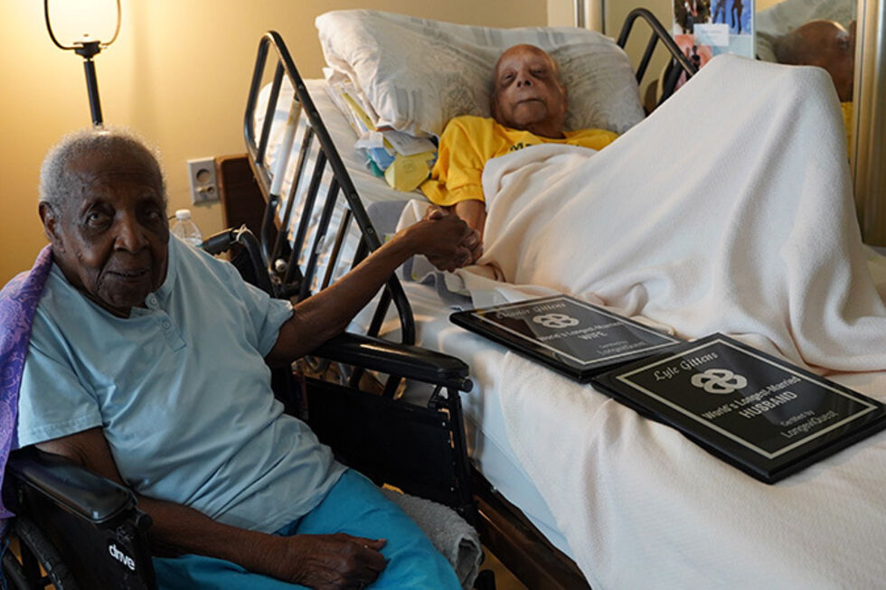 Casal Eleanor e Lyle Gittens celebram 83 anos de casamento, recorde do Guinness