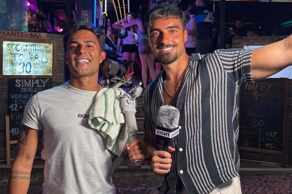 Miguel Moreira da Cruz e Afonso Simão, co-fundadores da Eight, uma nova app de dating portuguesa