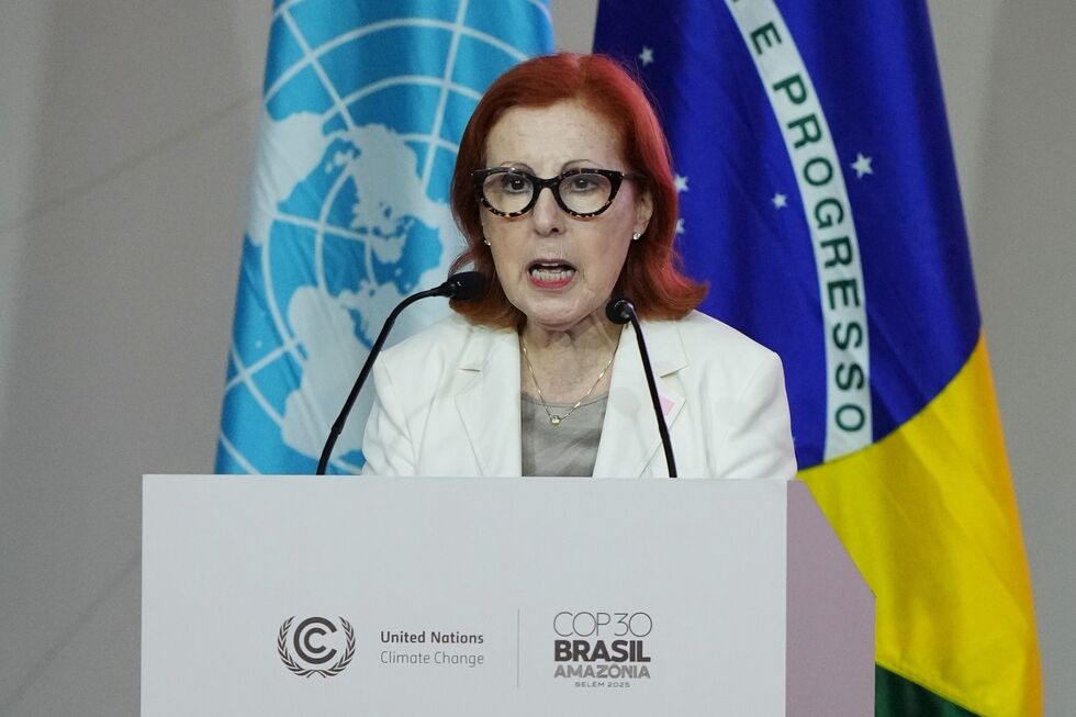 Maria da Graça Carvalho discursa na COP30, em Belém, Brasil