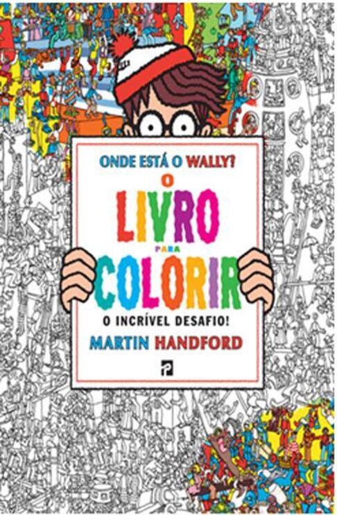 O livro de colorir 'Onde está o Wally?' de Martin Handford desafia os leitores
