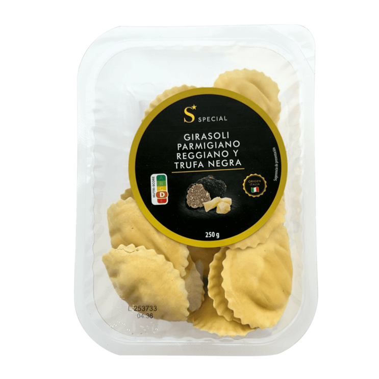 Girasoli com Parmigiano Reggiano e trufa negra: especialidade italiana para um Natal gourmet