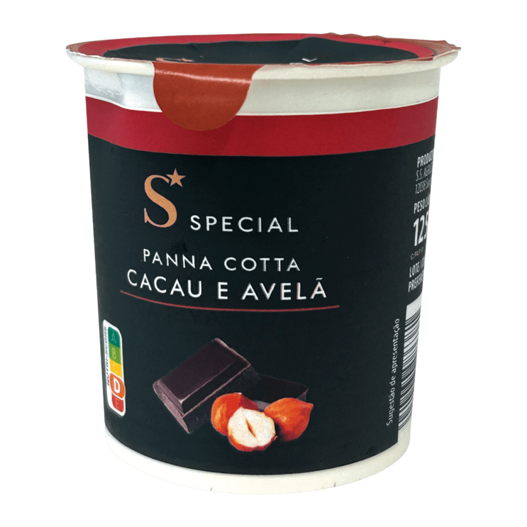 Panna cotta de cacau e avelã do ALDI para adoçar este Natal