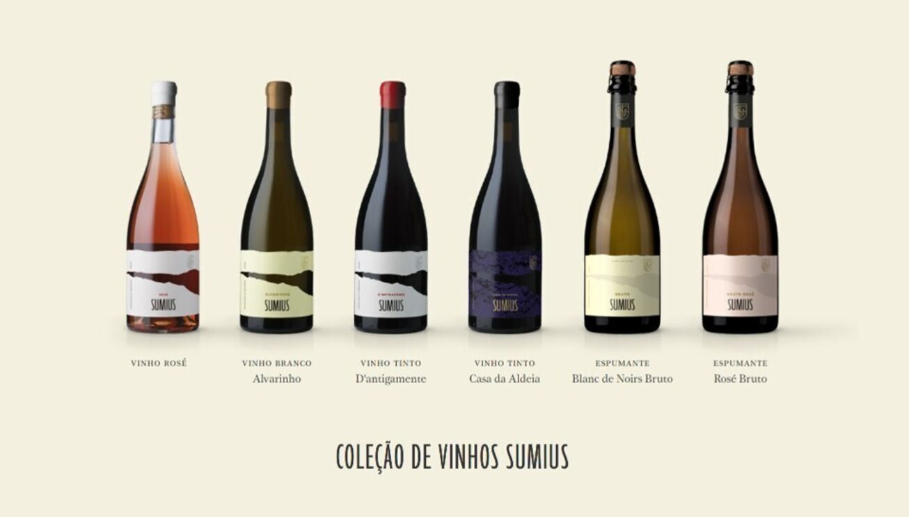 Vinhos Sumius: coleção de vinhos rosé, branco, tinto e espumante
