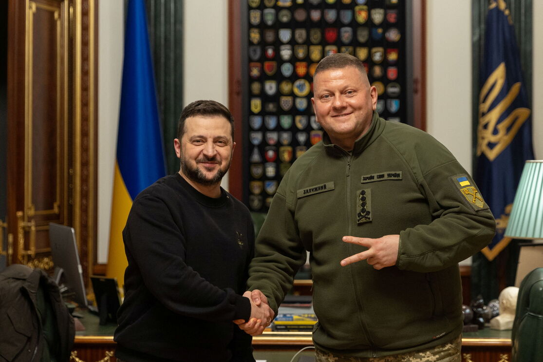  Zelensky e Zaluzhnyi em 2024