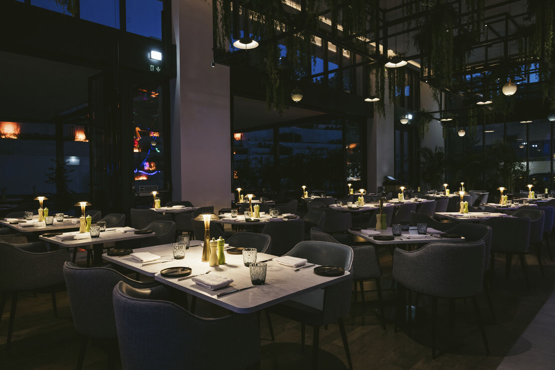 O restaurante está situado no Parque das Nações em Lisboa