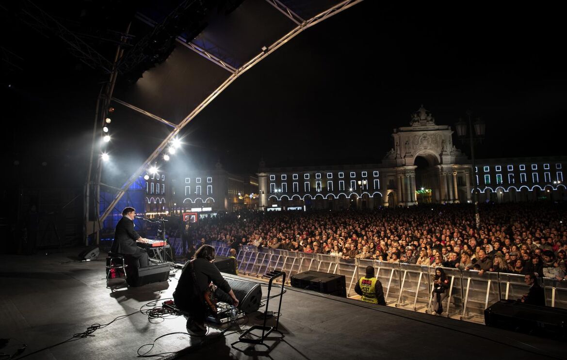 As celebrações no Terreiro do Paço tornaram-se em tradição lisboeta