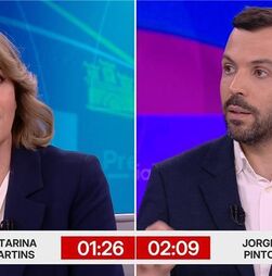 Catarina Martins e Jorge Pinto divergem quanto ao papel da UE. Candidatos admitem não desistir a favor de Seguro