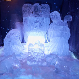 Já viu um presépio esculpido em gelo? Existe e pode ser visitado na Colômbia