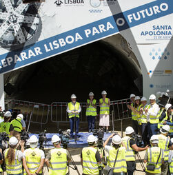 Máquina que abriu túneis em Lisboa vai ficar soterrada: 'É um equipamento muito grande'
