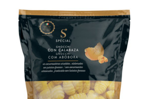 Gnocchi Special com abóbora, produzido em Itália