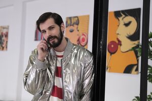 Rafael Ferreira fotografado nos estúdios da Contra Campo, em Frielas, no dia 5 dezembro