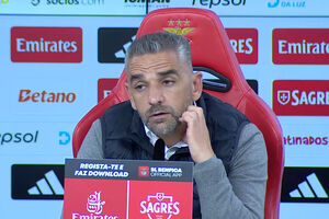 A 'gaffe' de Rui Borges na conferência de imprensa: "Desde que estou no Benfica..."