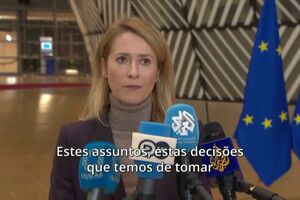 “Temos de ver quais são as garantias de segurança para a Ucrânia que são tangíveis”, diz Kaja Kallas 