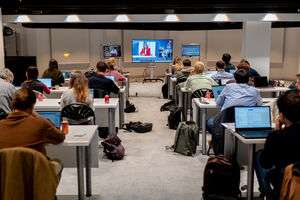 Noite eleitoral da sede do PP nas eleições da Estremadura