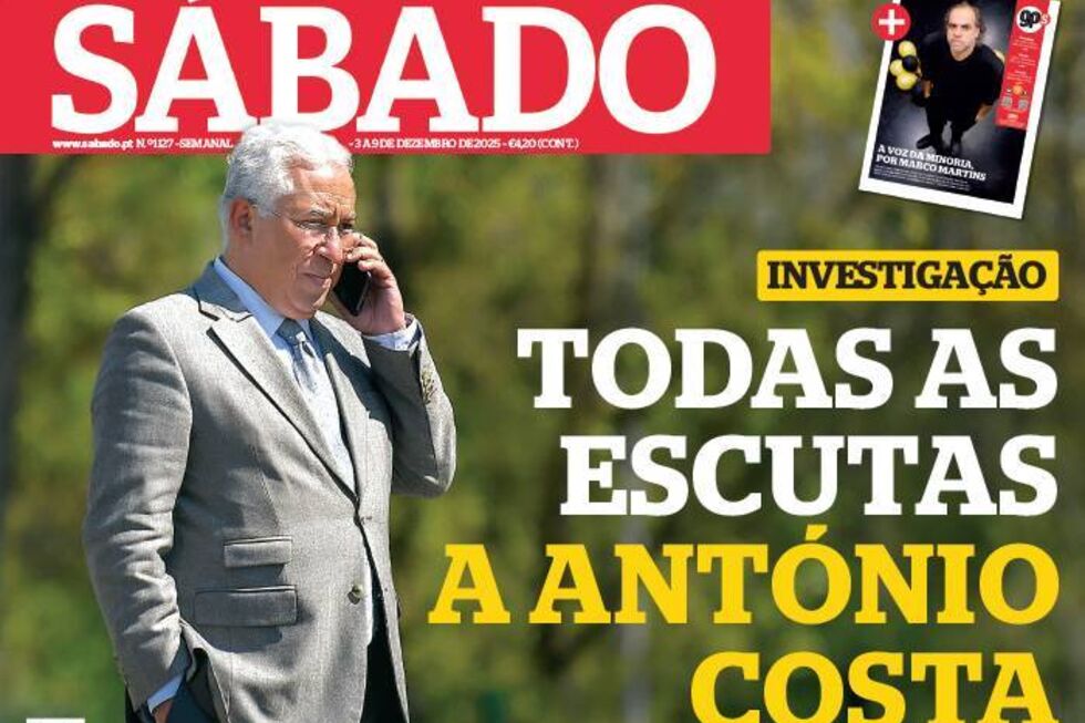 Capa da revista SÁBADO que estará amanhã nas bancas
