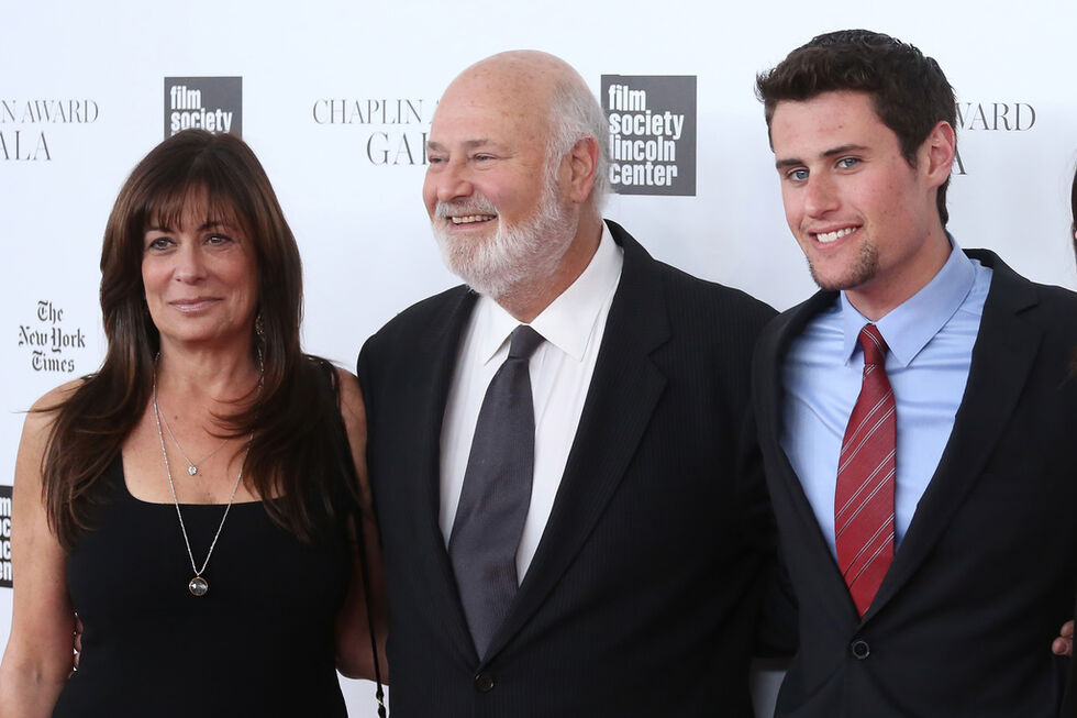Michele Singer e Rob Reiner com o seu filho Nick Reiner