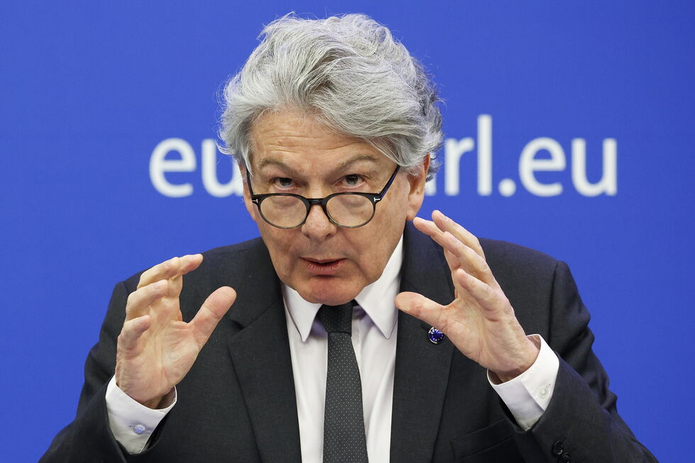 Thierry Breton, ex-comissário europeu, é uma das figuras alvo de sanções