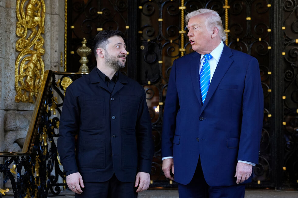 Zelensky e Trump reúnem-se em Mar-a-Lago para discutir garantias de segurança