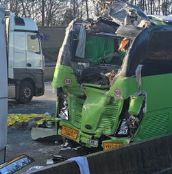 Uma portuguesa ficou ferida na sequência do acidente com dois autocarros em França
