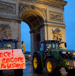 Agricultores levam tratores até ao centro Paris em protesto contra a Mercosul   