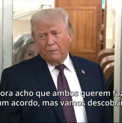 Trump diz que está a resolver guerra na Ucrânia “pela Europa” 