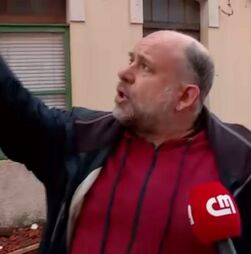 Morador relata momento em que telhados foram destruídos na Figueira da Foz devido ao vento forte  