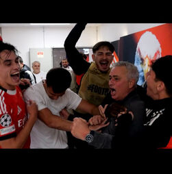 O 'moche' a Mourinho e o abraço de Rui Costa a Otamendi: Benfica mostra bastidores da vitória sobre o Real Madrid