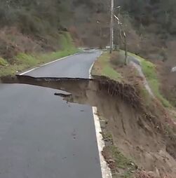 Deslizamento de terra em Cinfães deixou aldeia de Sabroso isolada