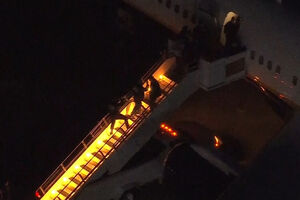 Imagens aéreas mostram Nicolás Maduro a chegar a Nova Iorque 