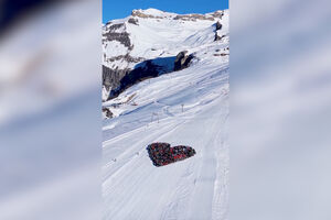 A emocionante homenagem dos esquiadores de Crans-Montana às vítimas da tragédia em bar na passagem de ano  