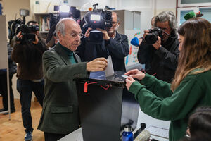 Marcelo Rebelo de Sousa vota nas eleições presidenciais em Portugal