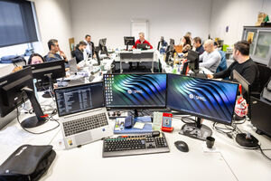 A sala de conferência de faturas e receitas, toda automatizada, é o centro nevrálgico. 
