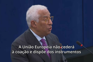 “União Europeia não cederá à coação” dos Estados Unidos, garante António Costa 