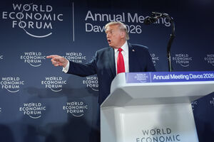 Trump discursa no Fórum Económico Mundial em Davos, 2026