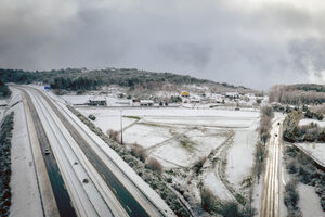 IP4 cortado e A24 condicionada devido à neve em Vila Real