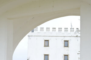 José Luís Moreira da Silva em frente à Torre do Esporão, símbolo da empresa
